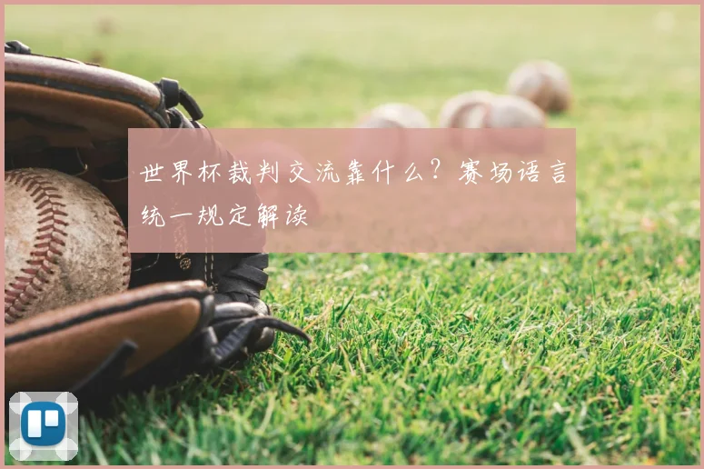 世界杯裁判交流靠什么？赛场语言统一规定解读